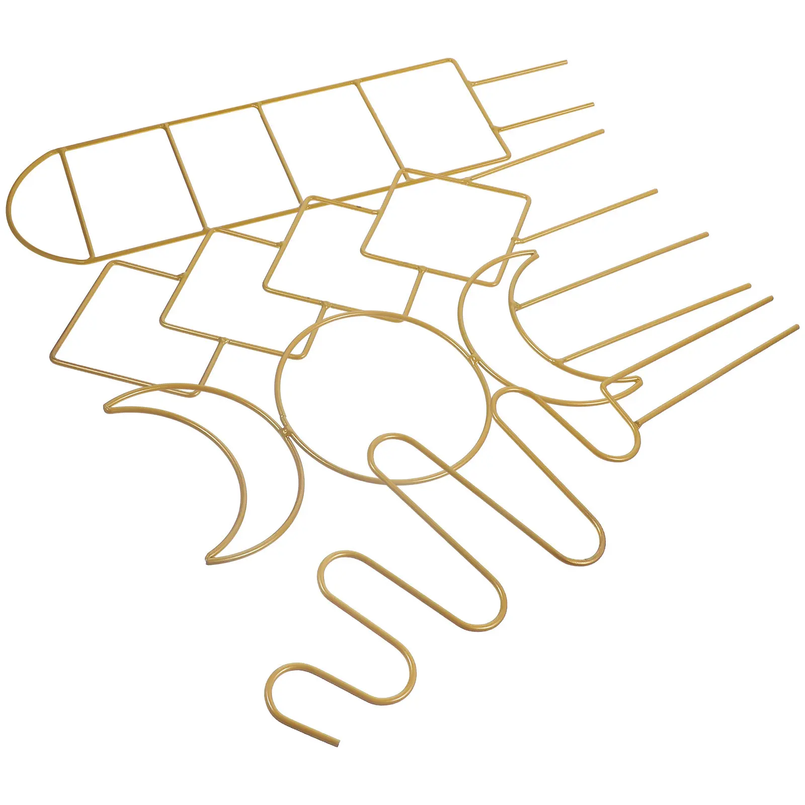 

Комплект из 4 прочных железных опор для вьющихся растений: подставка для сада, балкона, уличных и горшечных растений