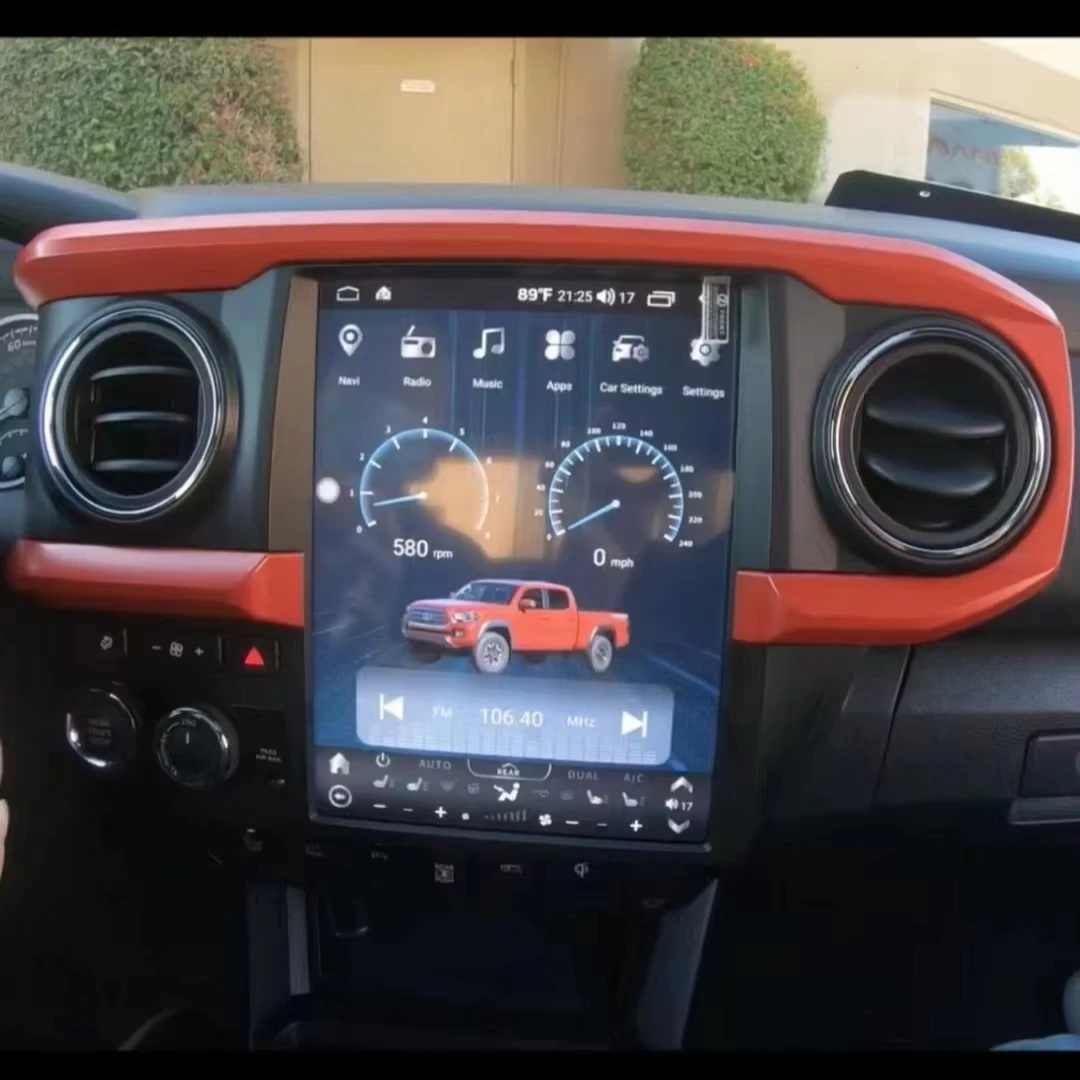 

12,1-дюймовый Android-экран в стиле Tesla с GPS-навигацией и CarPlay для установки на приборную панель, MP3, 1 год гарантии, для Toyota Tacoma 2016-2020