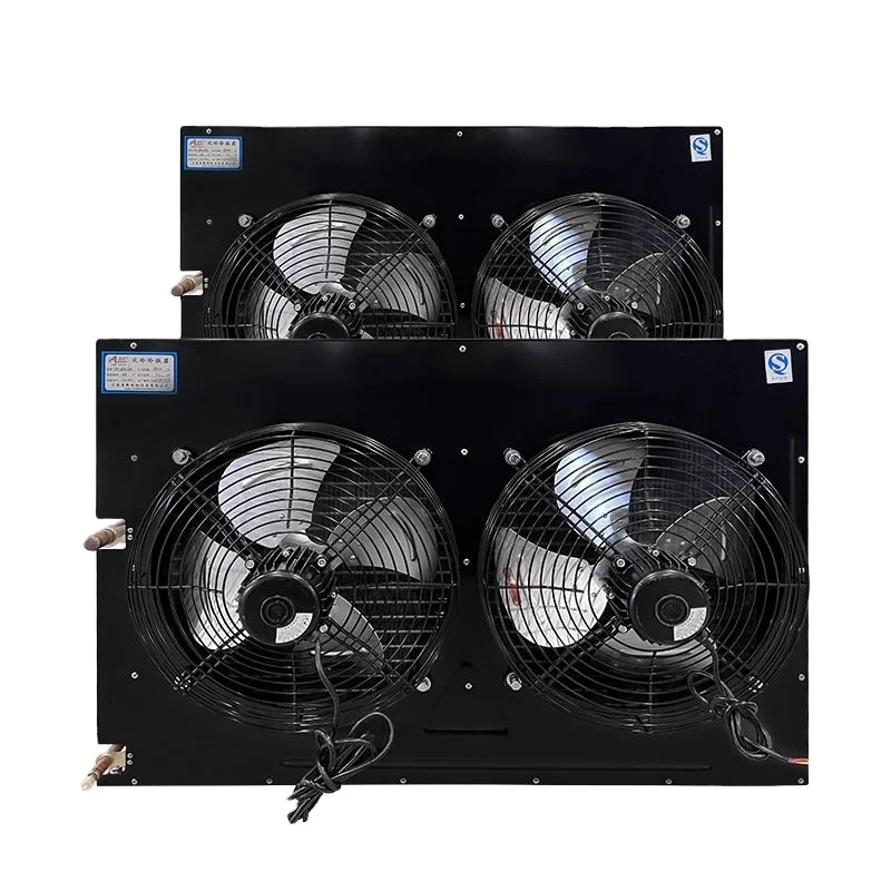 

Недорогой конденсатор с воздушным охлаждением и двигателем вентилятора с внутренним ротором, испаритель сухого охлаждения для холодной камеры.