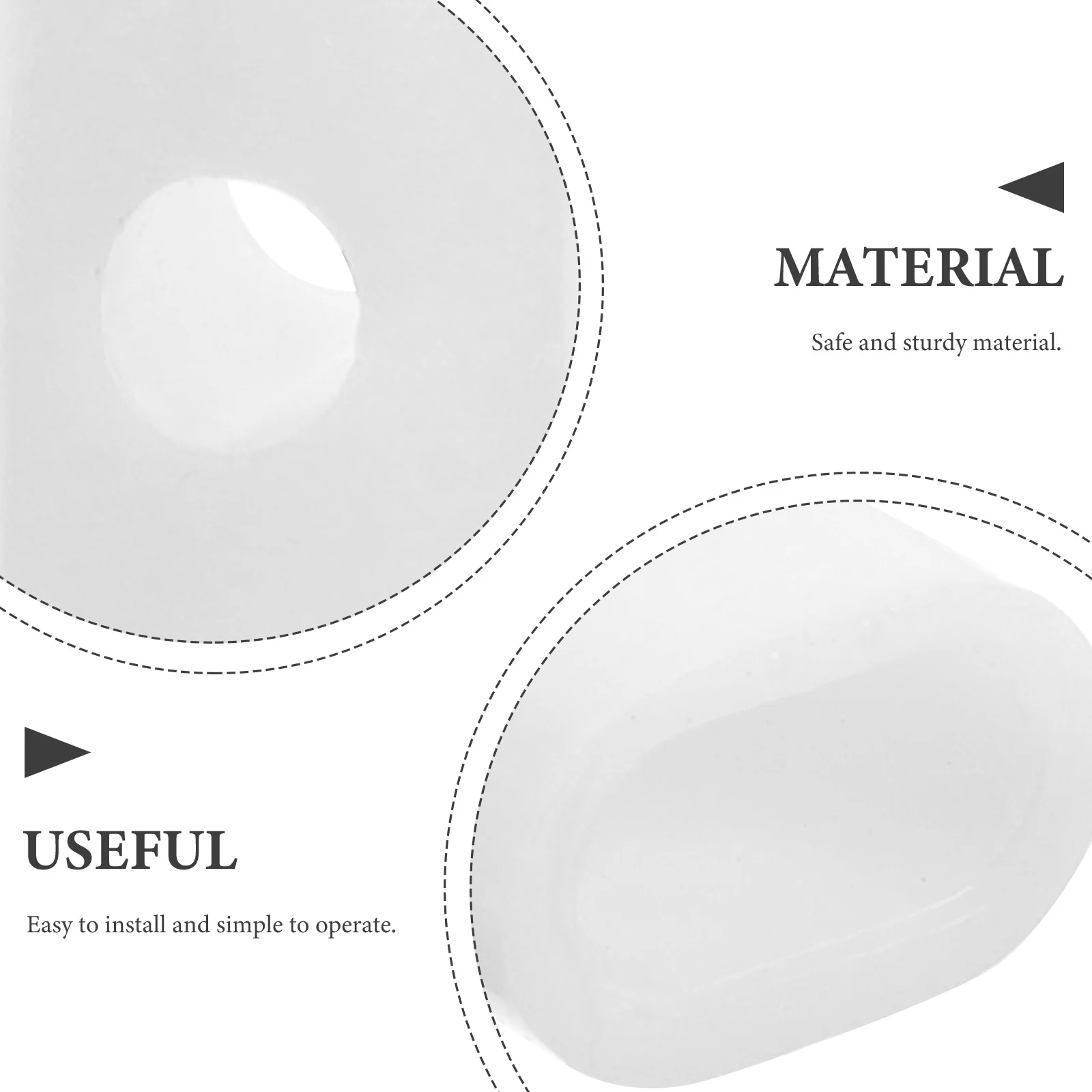 

10Pcs Umbrella Beads Plastic Tail Decorations Compatible with Straight Umbrellas Perfect Fit and Stability Umbrella Tail Beads