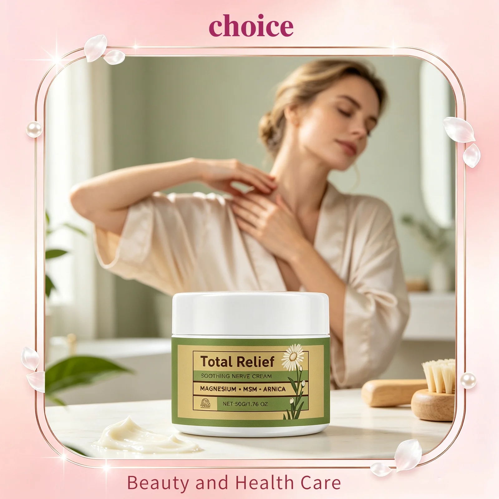 Retinol Anti Wrinkle Cream - Magnesium Arnica Zenuwverzachtende Crème MSM Milde