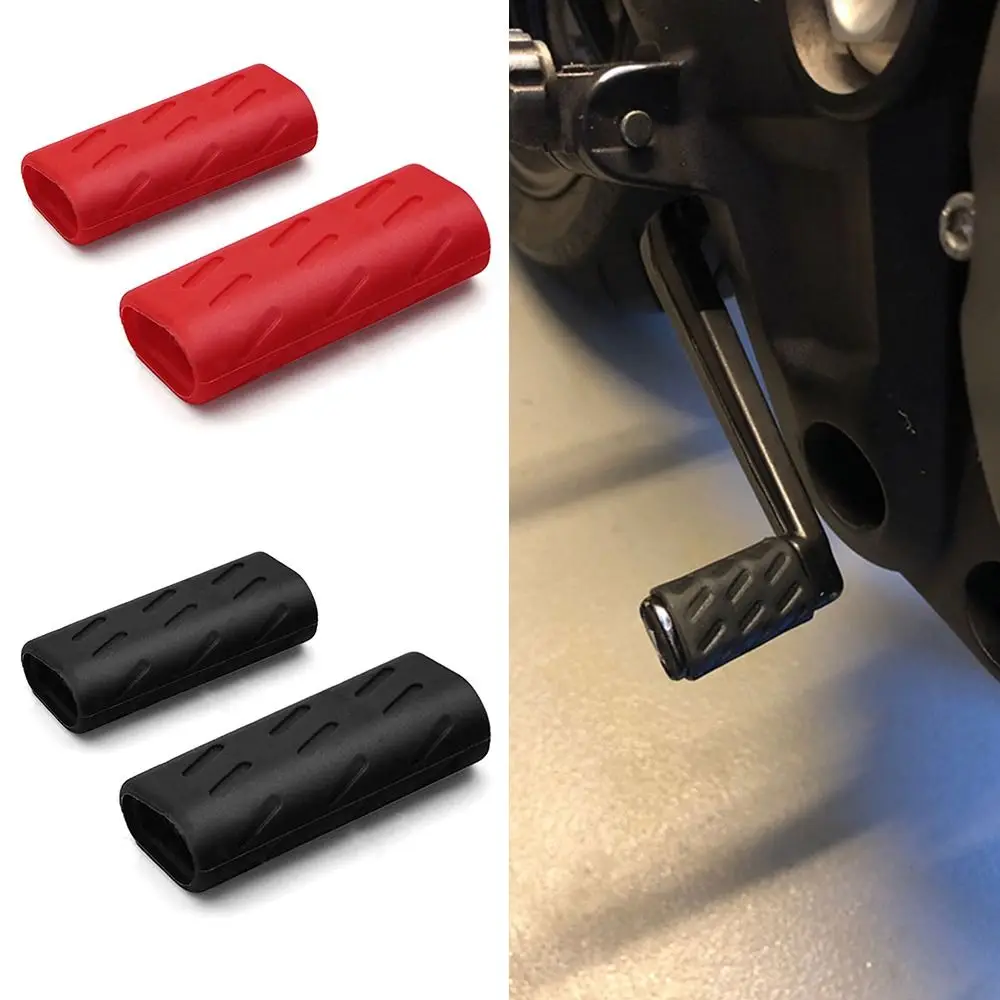 Motorcycle Brake Lever Rubber Sleeve Durable Shift Lever Foot Pad Universal Motorcycle Refitting Gear Pedal Gear Shifting Cover