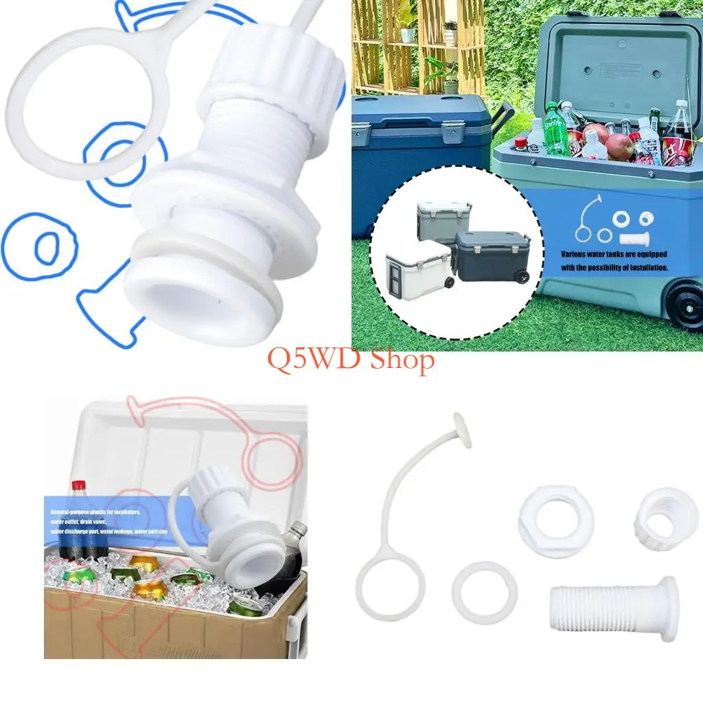 

Q5WD Plastic Threaded Drain Plug Coolers Threaded Drain Plug Replacement Caps for Coolers Drain Plug Assembly Easy to Use