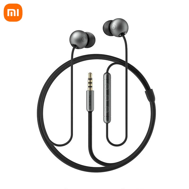 Original Xiaomi Dual Magnetic Super Dynamic Unit Headphones Hi-Res Audio Certified 3.5mm Wired Sound Reproduction High-Quality