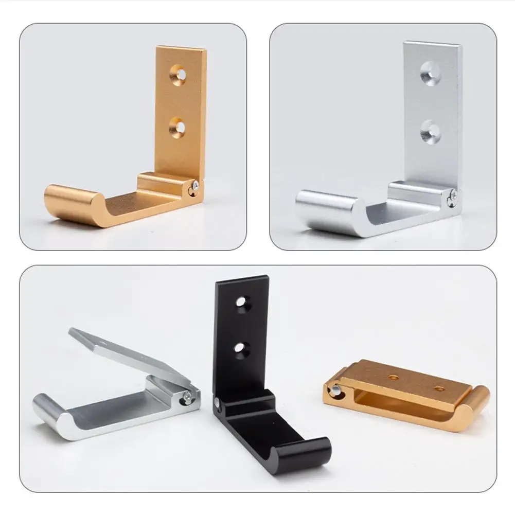 Organize Your Home with These 4PCS Foldable Hooks Made from Waterproof Aluminum Alloy Material Suitable for All Uses