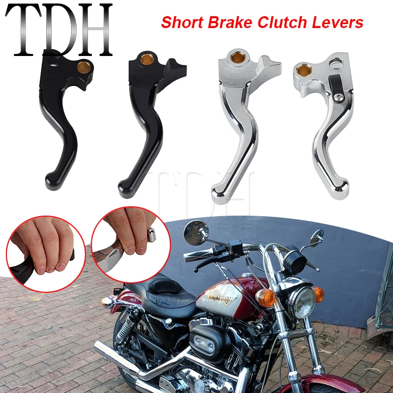 Clutch Brake Lever Set for Harley Sportster 1996-2003 Motorcycle Left Right Handle Levers XL XLH 883 1200 883R 883C 1200C 1200S