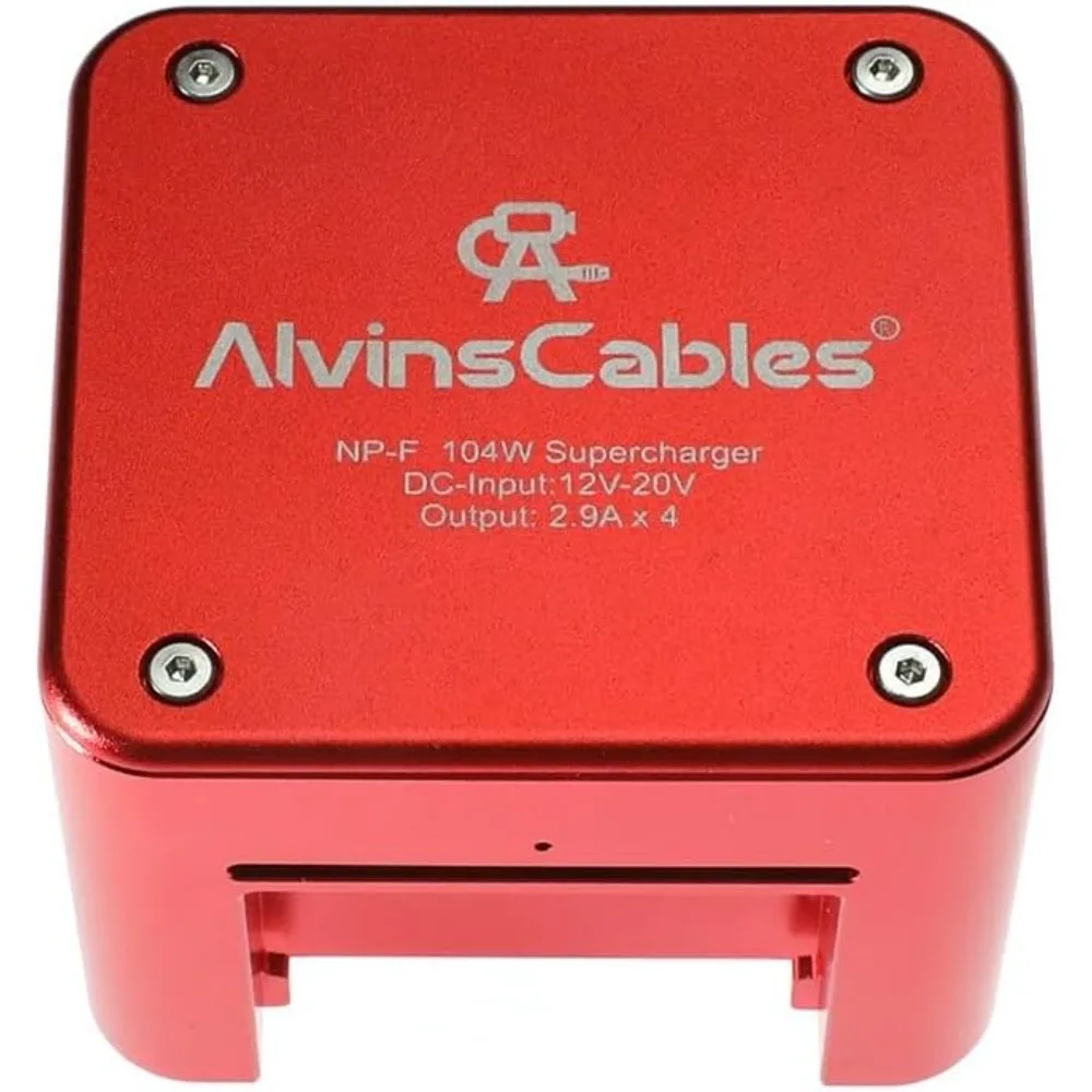 

Alvins 4-Channel Battery Charger for Sony NP F550| F750| F970 Camera Battery, Super Fast Charger, USB C 100W with Freeze Fan