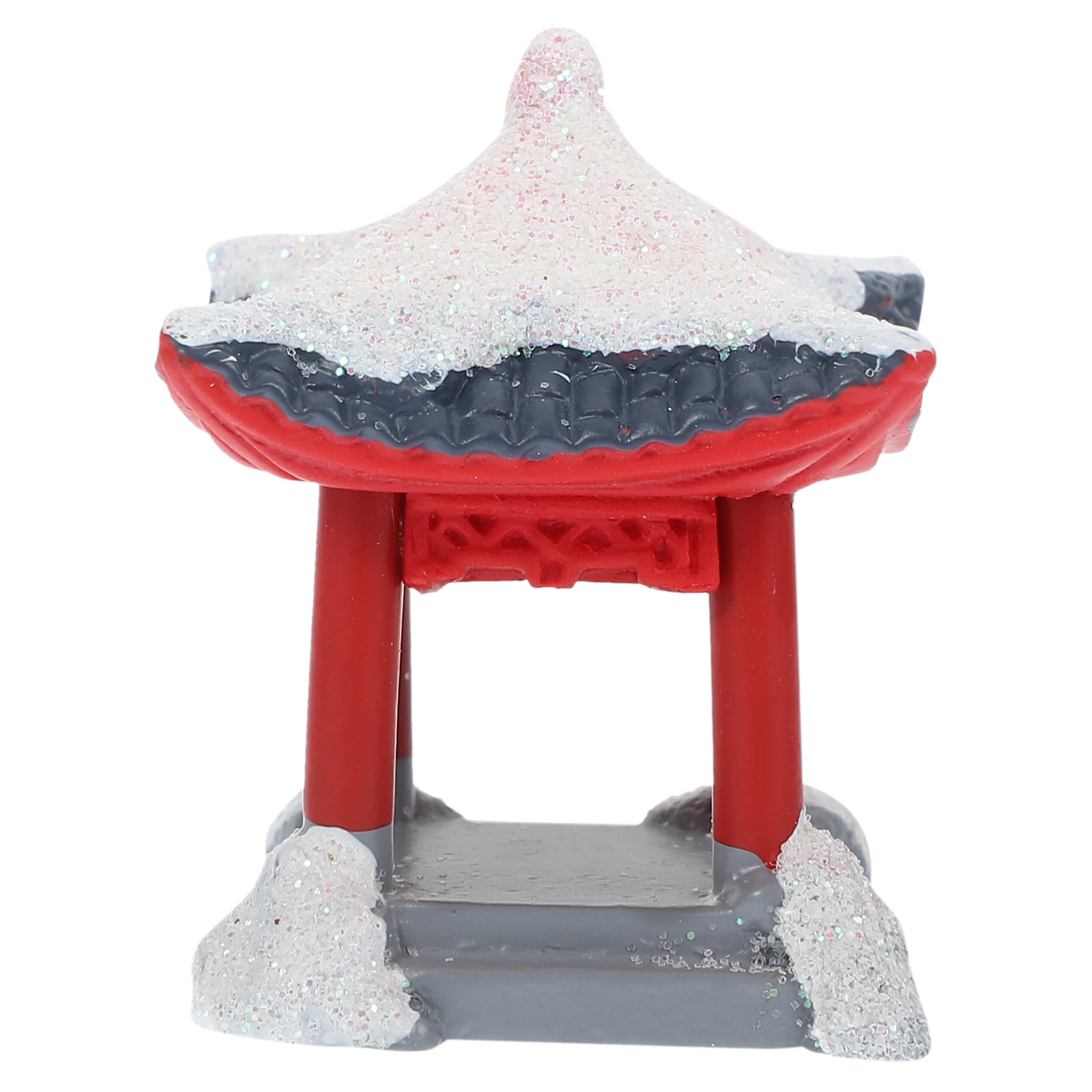

1PC Miniature Pavilion Statue Resin Material DIY Bonsai Accessories Small Garden Decor Home Desktop Ornaments Cool
