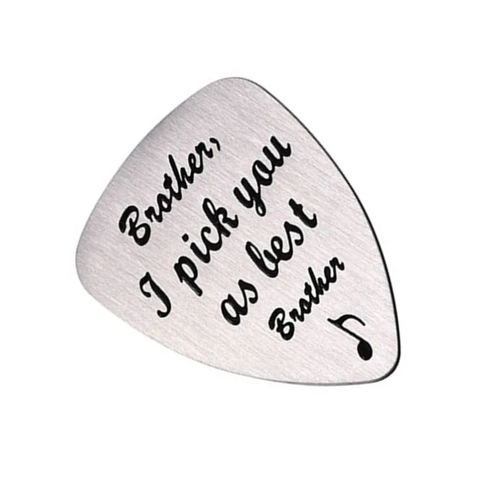 

Guitar Film Musical Instrument Accessory Ukulele Pick Picks Letter Carved Titanium Steel