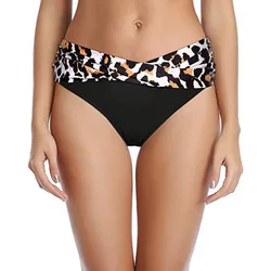 Swimwear Women Swimming Trunks Bikini Bottom High Waist High Cut Swimsuit Bottoms Biquini Swim Tankini Shorts Underpant