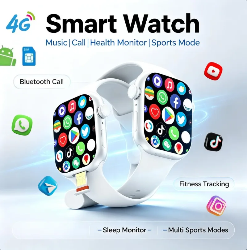 Couple Smart Watches, Life Waterproof Bluetooth Call Sports Watch, Health Monitoring Wrist Watch