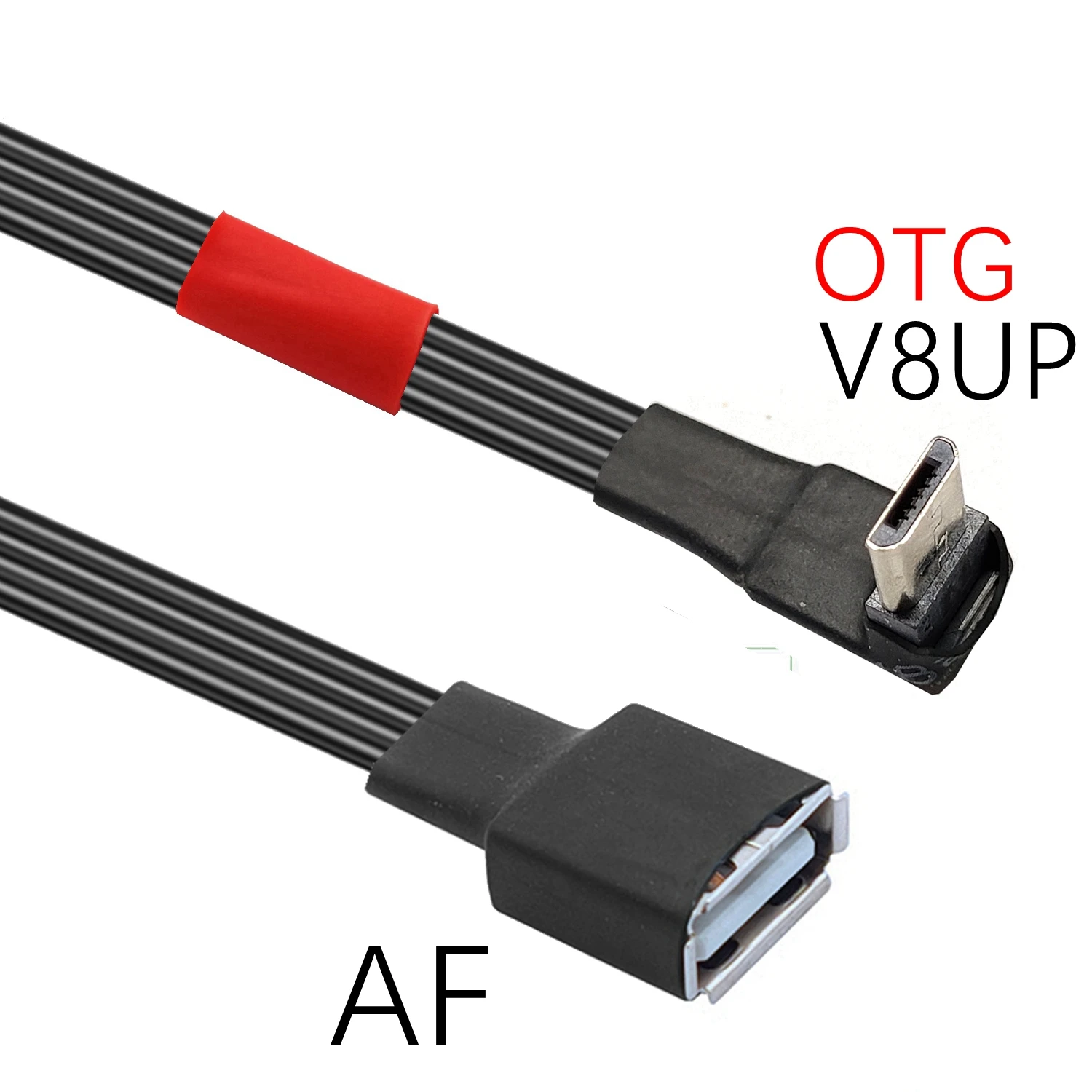 

0.1M 0.2M 0.3M 0.5M OTG Cable Adapter 90 Degree Left Angle Powered Micro USB To USB OTG Adapter For TV Tablet Fire TV Stick