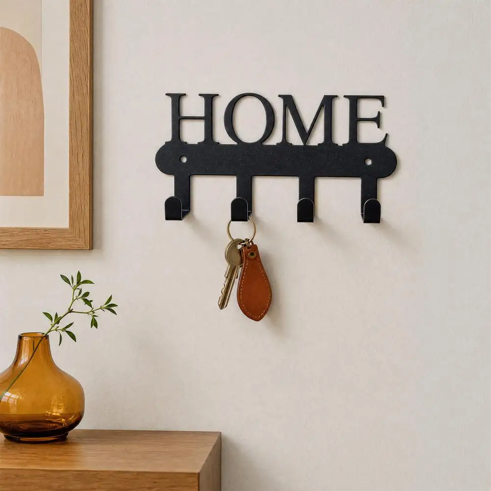 25cm Metal Wall Mount Key Holder, Welcome Home Cat Dog Key Organizer Hook, Decorative Key Hanger Rack For Home Office Entryway