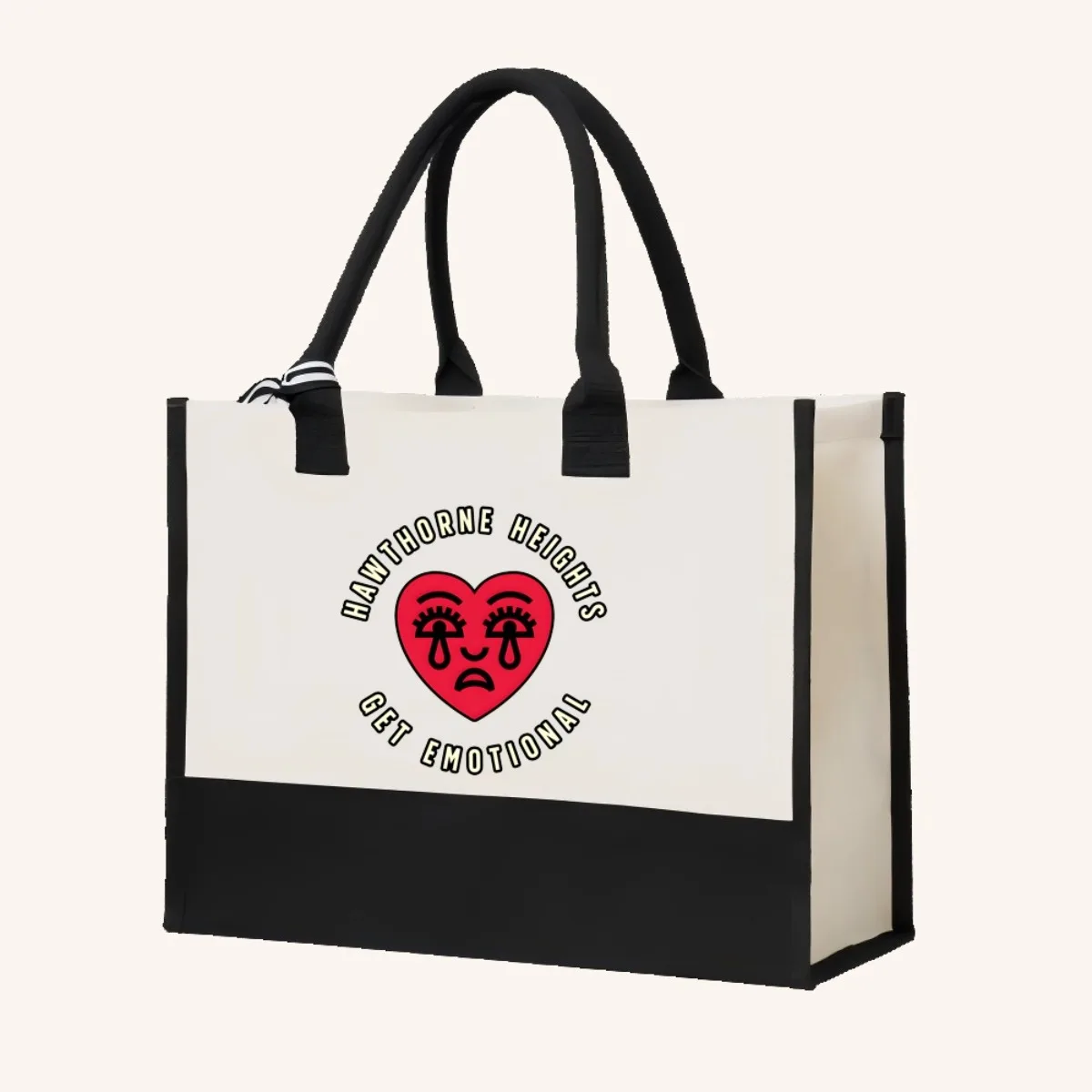 هاوثورن هايتس 2026 وصول جديد موضة عملية واسعة قابلة لإعادة الاستخدام حمل حقيبة نمط طباعة 2 لهجة الثقيلة الكتف الكبير B