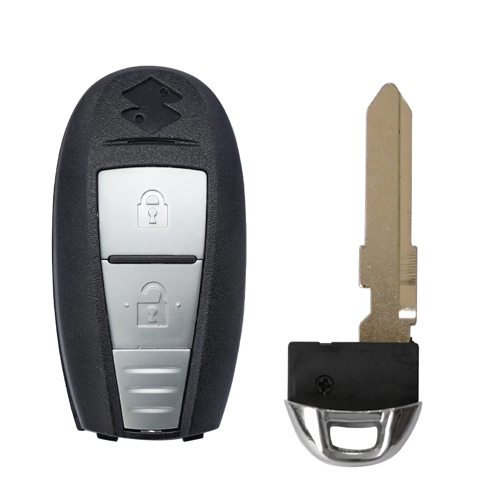 XNRKEY 2/3 Button Remote Car Key Shell Fob for Suzuki Swift SX4 Vitara 2010-2016 TS007/TS008 Smart Key Case Cover with Small Key