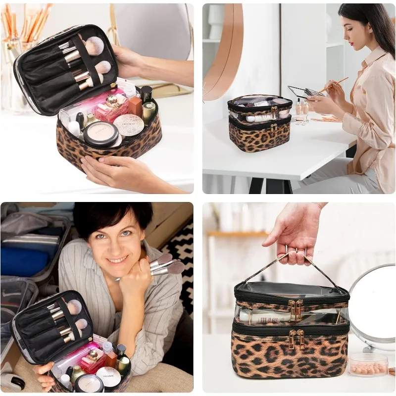 Double Layer Cosmetic Bag Cosmetic Bag Travel Cosmetic Bag Women's Cosmetic Bag Portable and waterproof