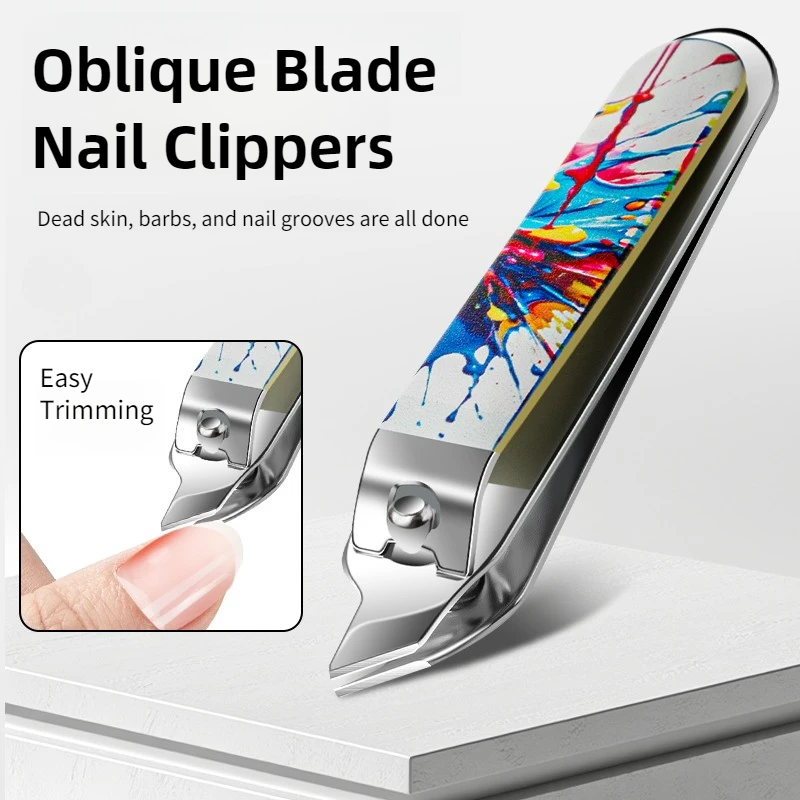 Conjunto clássico de cortador de unhas de aço inoxidável de 5/10 peças com saco de armazenamento PU, kit de preparação de unhas sem perfume, borda de lâmina côncava f