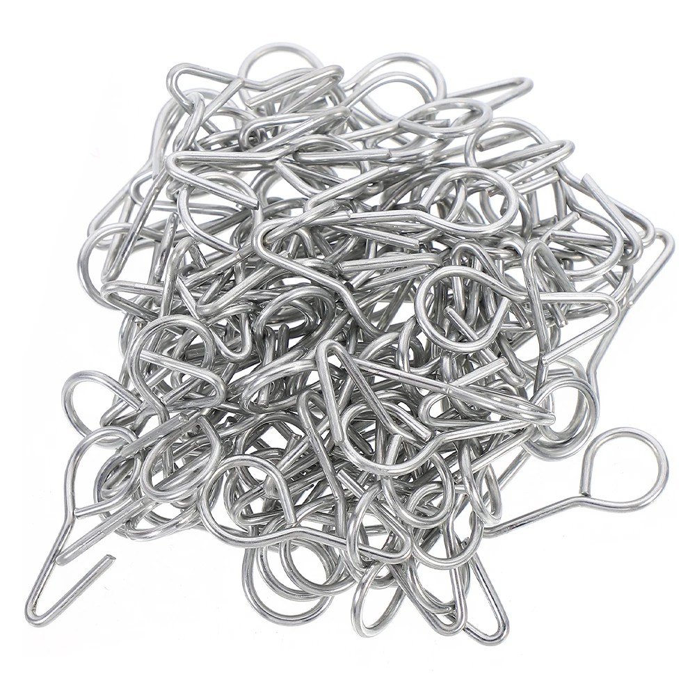 

200 Pcs Hooks Car Cushion Seat Fixture Cover Clip Camper Accessories Silver Plastic Travel