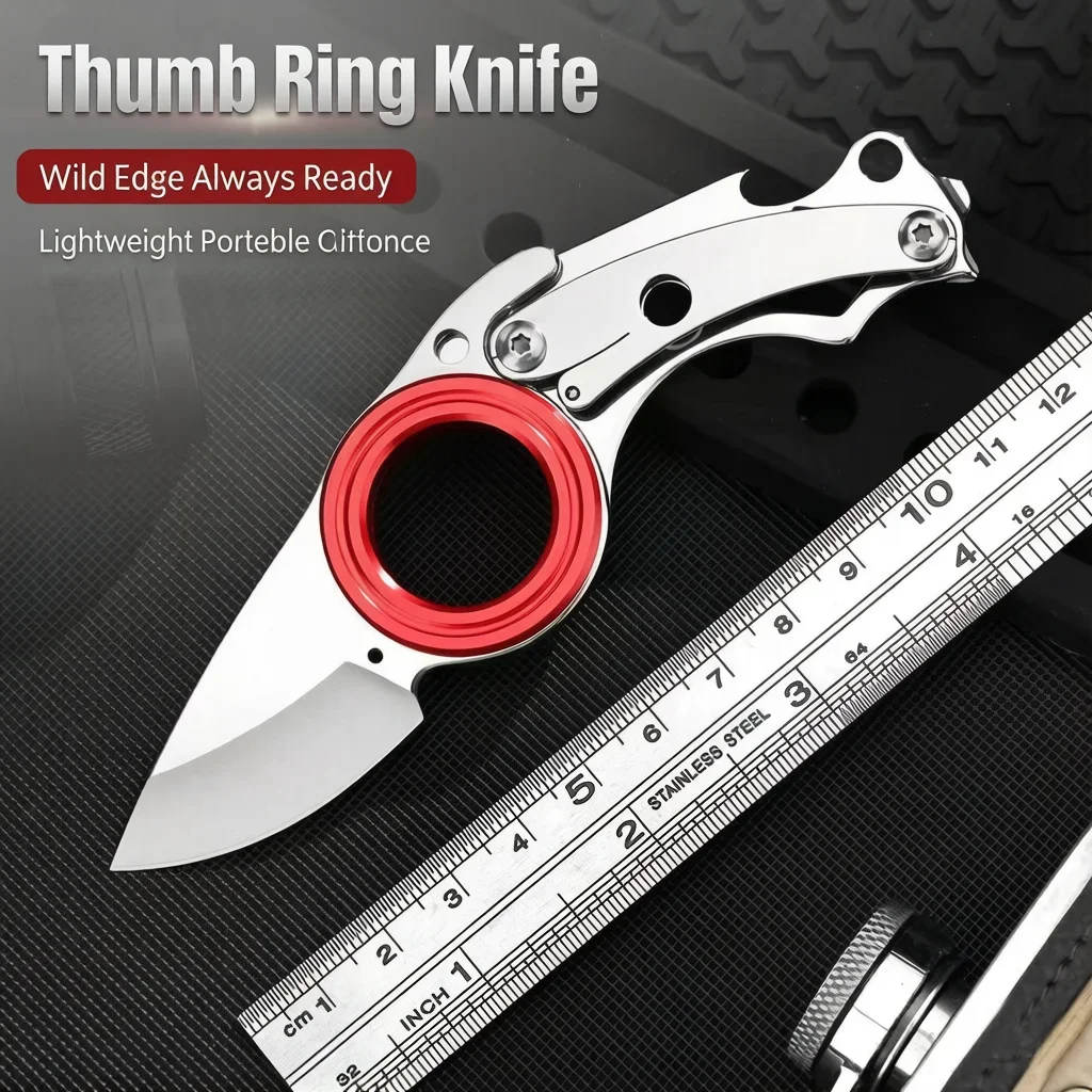 Mini Edelstahl EDC Schlüsselanhänger-Werkzeug, Tragbarer Multifunktions-Kartonöffner für Paketöffnung, Tägliche Nutzung & Haushalt – Detail 1