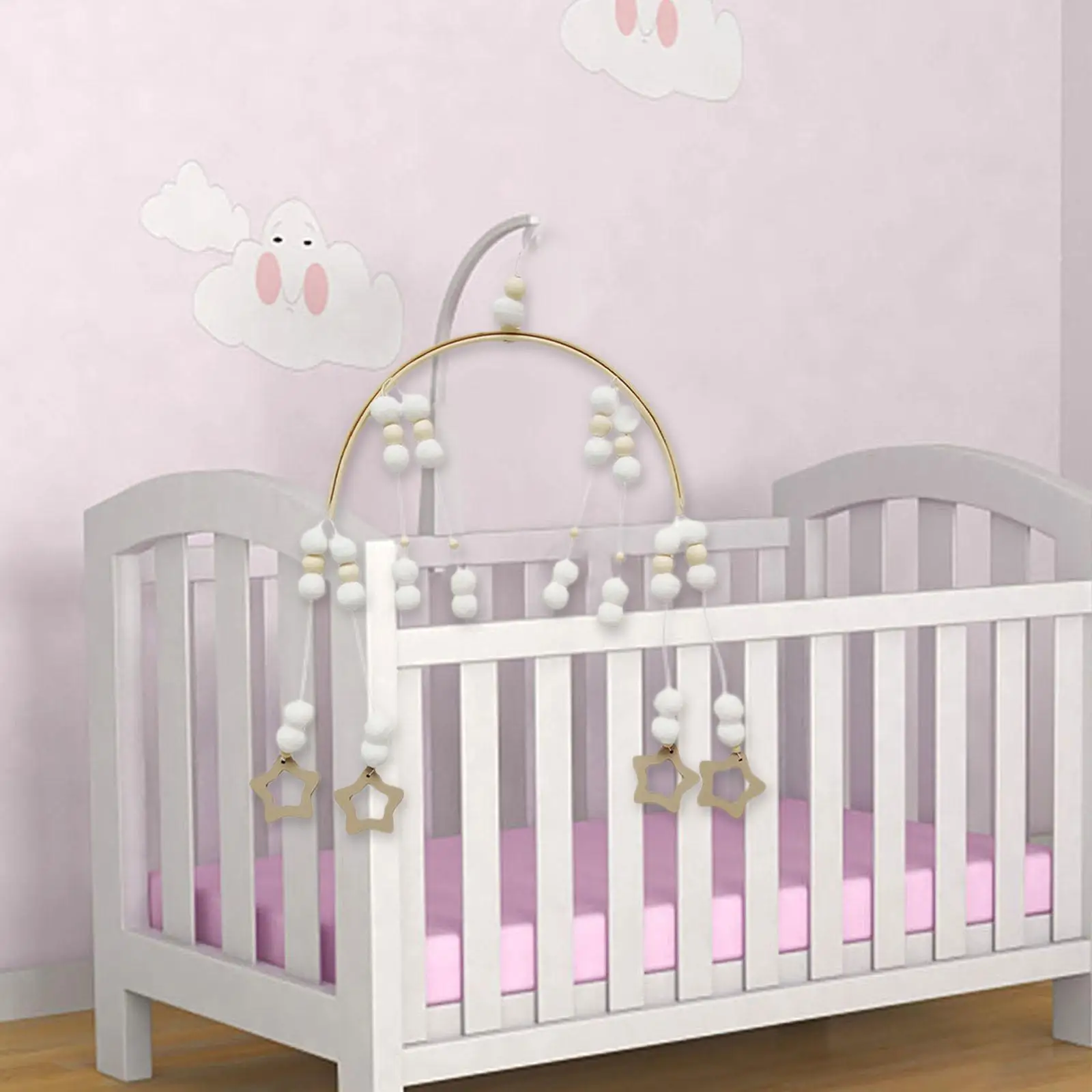 Baby Mobile Rotatable Montessori Mobile Arm for Crib for Bedpost Shelf