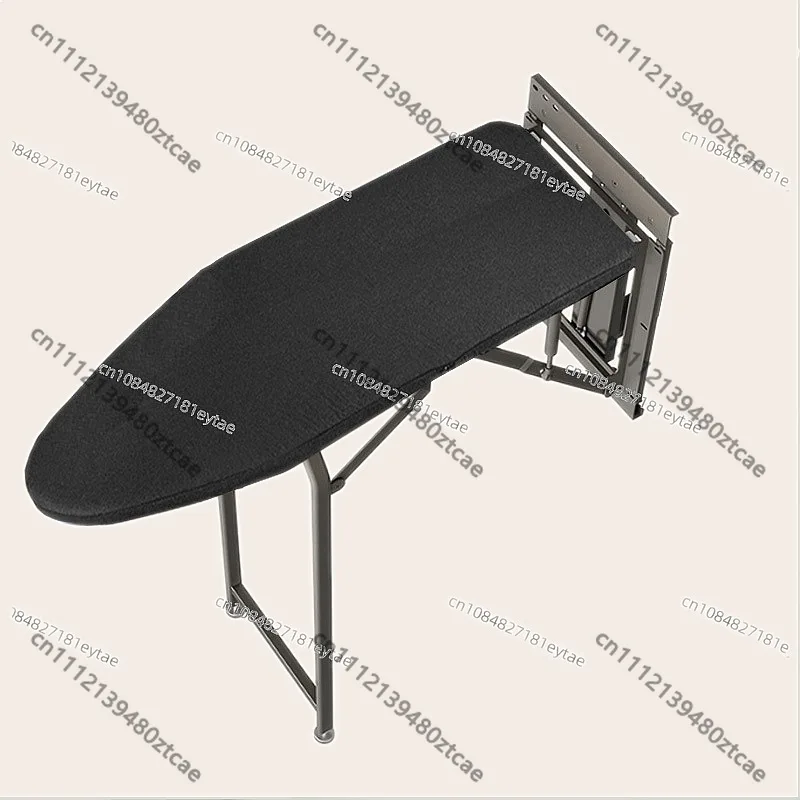 Cloakroom Household Folding Wardrobe with Hidden Ironing Board and Electric Iron Rack Push-Pull Damping