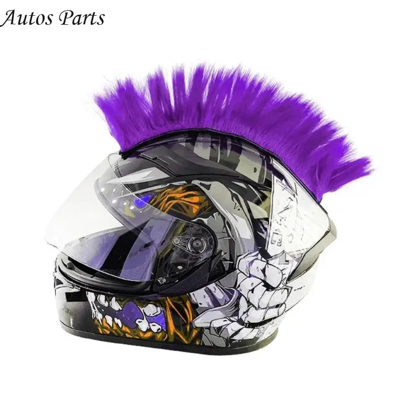 57BA Cosplay Styling Hair Patches Hairpiece Universal Motorcycle Scooter Helmet Hair Motorbike Helmet Stickers