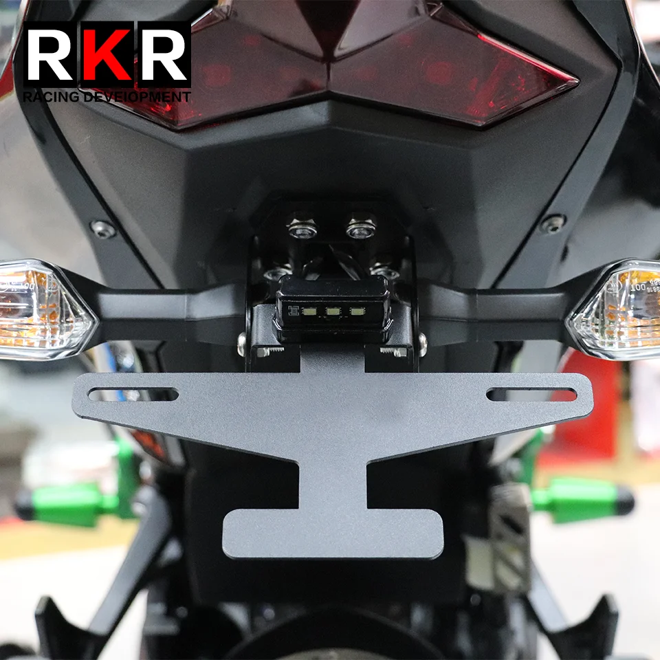 Motorcycle Tail Tidy License Plate Holder Foldable Fender Eliminator with LED Light for KAWASAKI ZX-4R ZX-4RR ZX-25R ZX4R ZX25R - Image 4