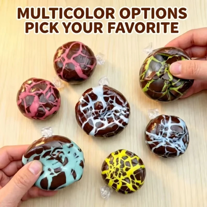 Squishy Stress Balls for Kids And Adults Slow Rebound Wax Skin Sensory Fidget Toy for Soothing And Stress Relief Party Gift