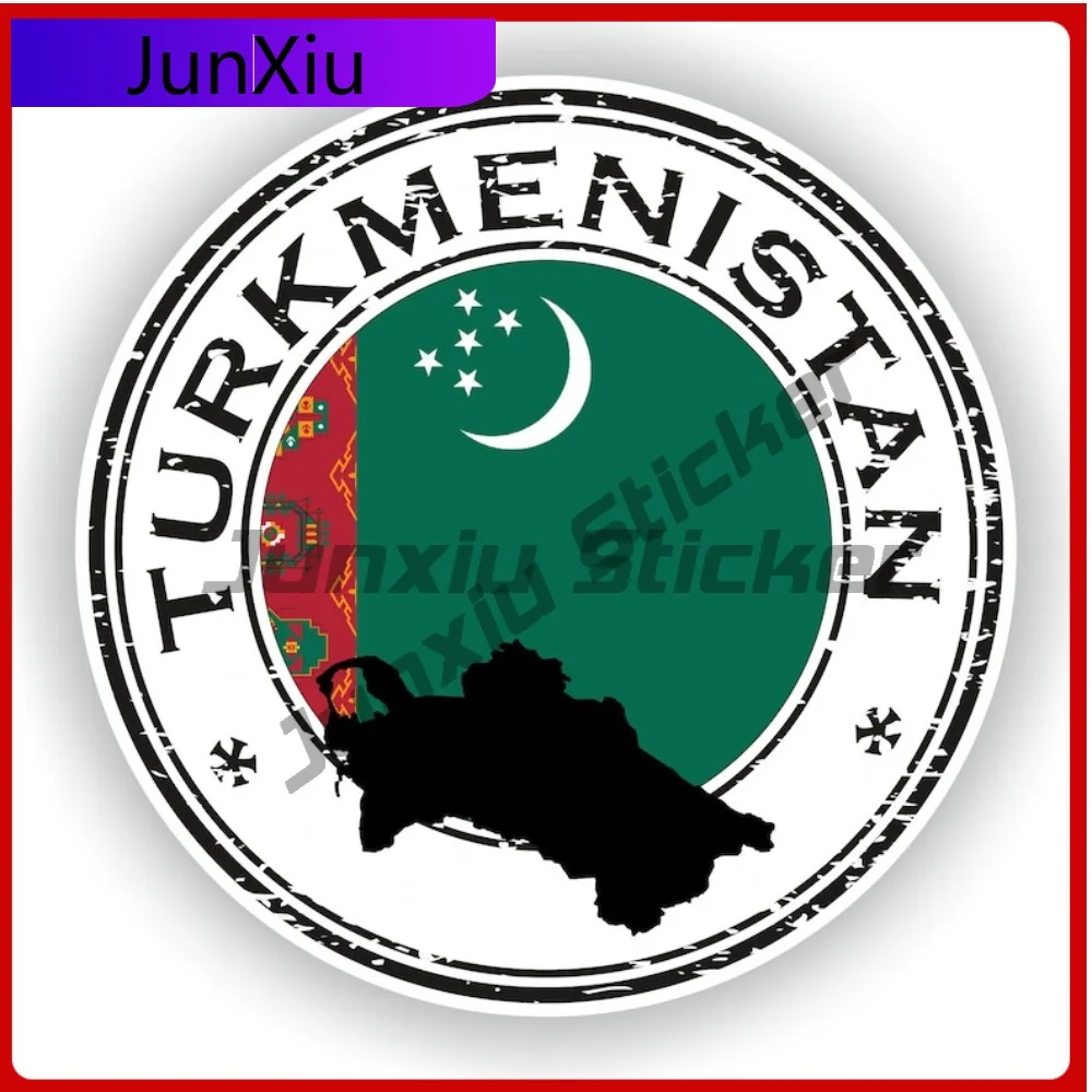 

Тюрманкистанская печать, круглый флаг, индивидуальная автостайлинг, идеально подходит для поверхностей наружных транспортных средств