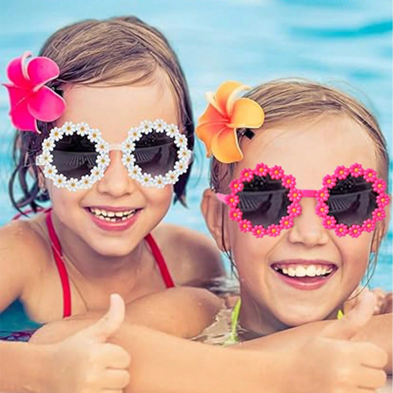2/3Pcs Cute Newest Flower Fashion Glasses  Protection Eyewear,Card Only Show,Don't Shipping,Card Only Show,Don't Shipping