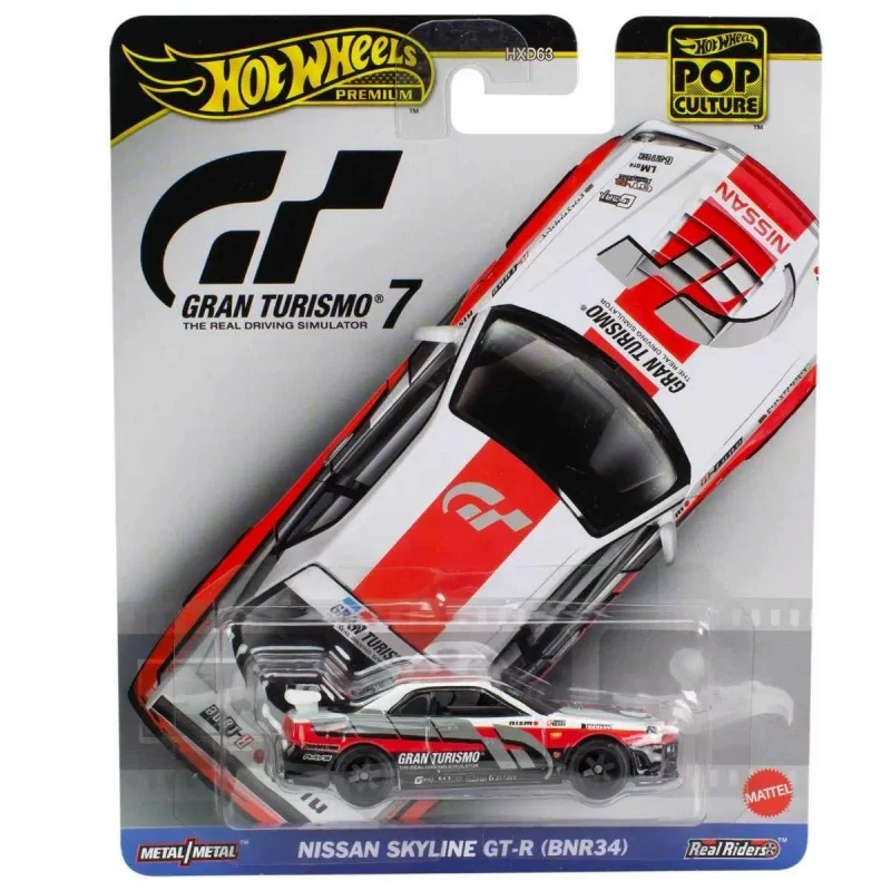 سلسلة Hot Wheels 1/64 Hxd63-J العودة إلى المستقبل Ford Nissangtr34 Dodge A100 ألعاب سيارات قابلة للجمع دييكاست هدايا للأطفال