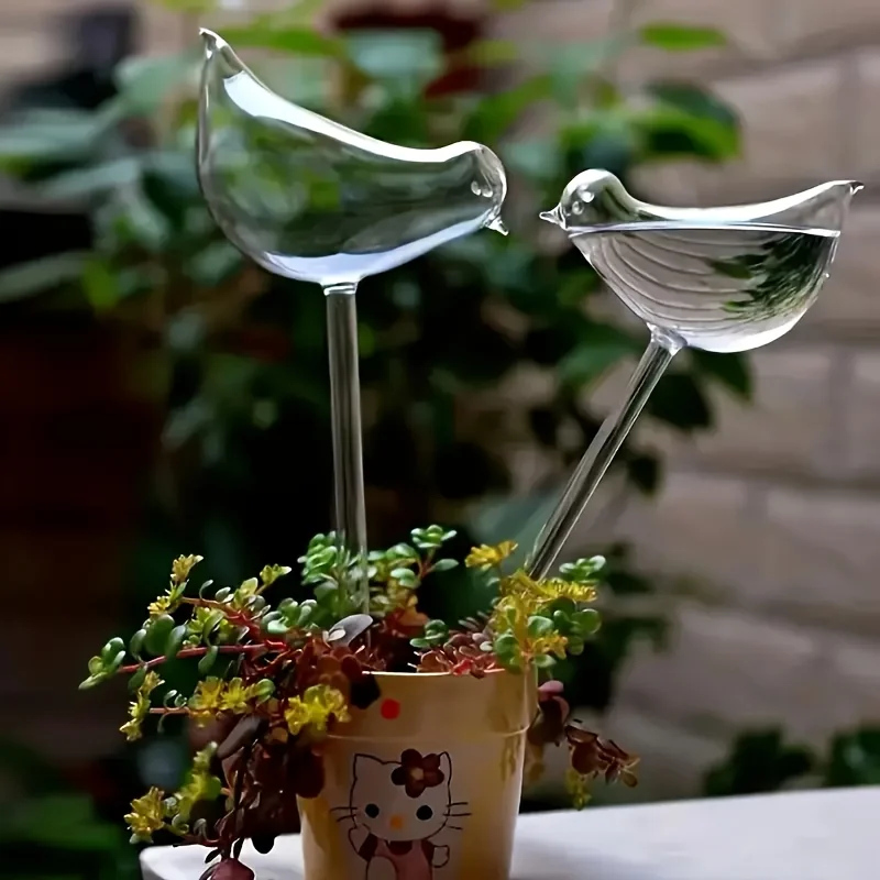 5pcs Automatic Watering Stake-Bird Shaped Design, Drip Irrigation Tools for Indoor & Outdoor Gardens, Potted Plants&Bonsai Care.