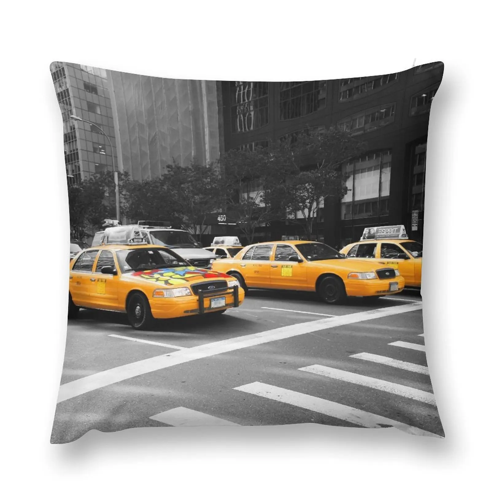 

New York Yellow Cabs Throw Pillow pillow cover luxury Pillowcases Cushion Covers Sofa pillow