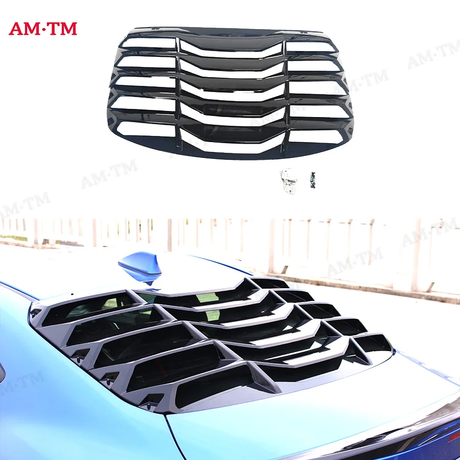 

For Toyota GT86 Subaru BRZ glossy black Car Styling Rear Window Louvers Car Rear Window Blinds Side Tuyere Louvers Vent