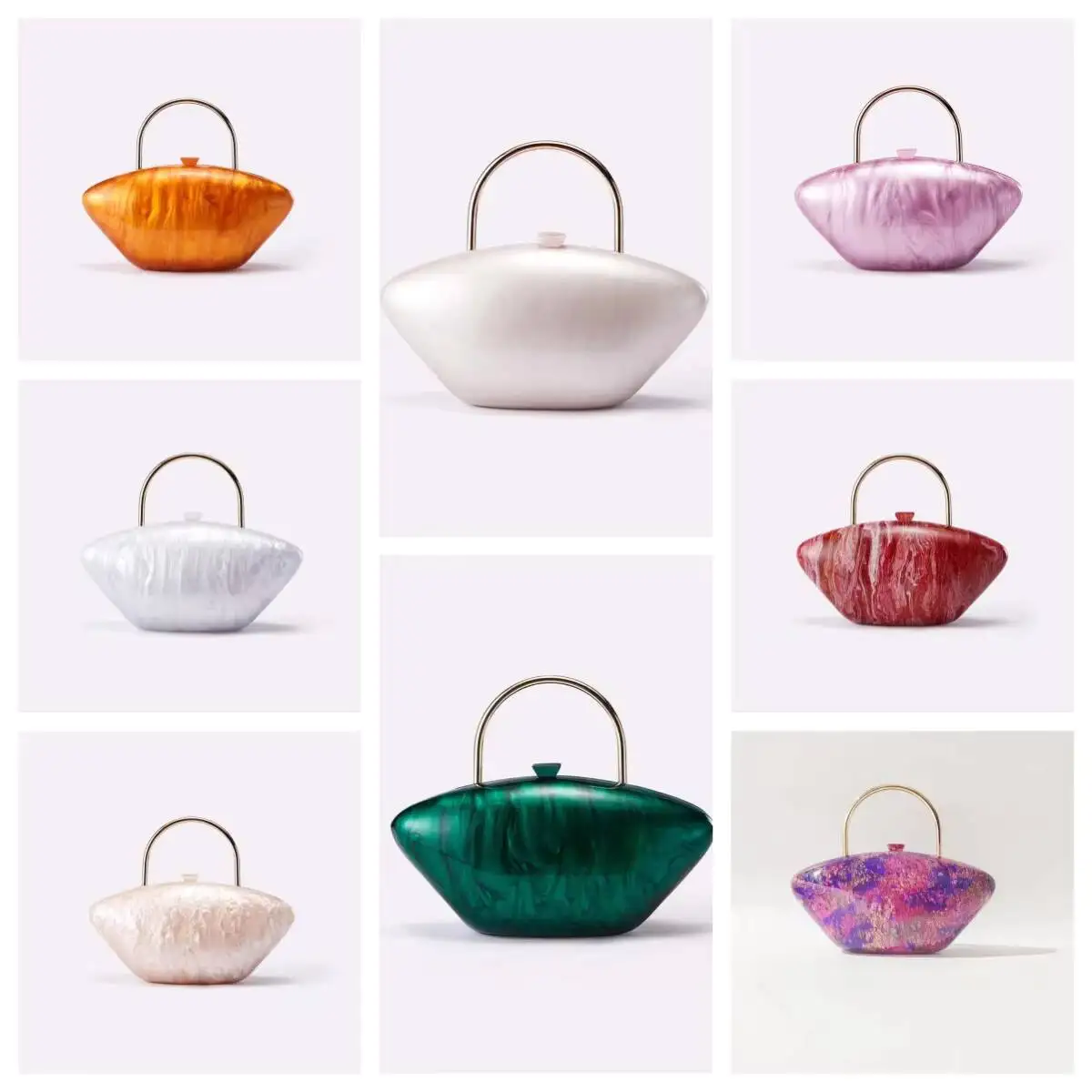 

Дизайнерский однотонный кошелек для свадебной вечеринки, клатч, платье, банкетная сумка, брендовый кошелек, стильная женская акриловая вечерняя сумка-мессенджер