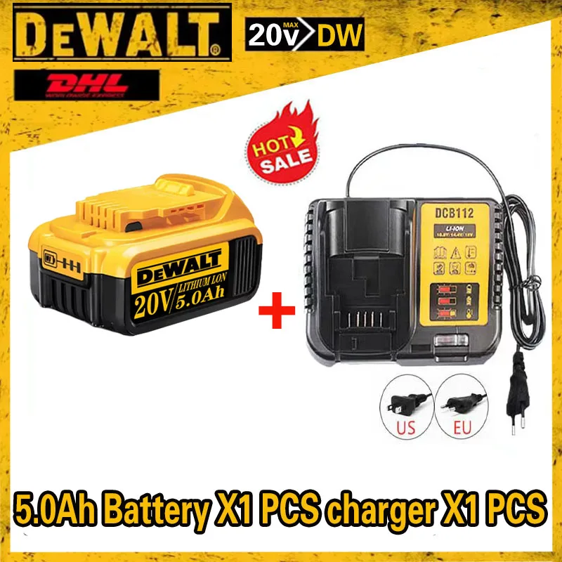 5.0Ah 18V Replacement Dewalt 20V MAX Power Tools DCB180 DCB185 DCB184 DCB200 DCB203 DCB181 Rechargeable Lithium-ion Battery