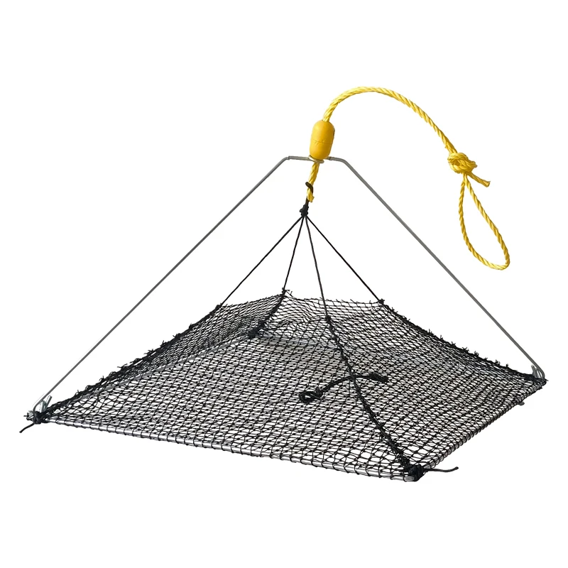 

Folding Open Top Lift Net for Crab Fish Yabbie Crab Trap for Sale Fishing Lobster Trap square Fishing Gear for Crab