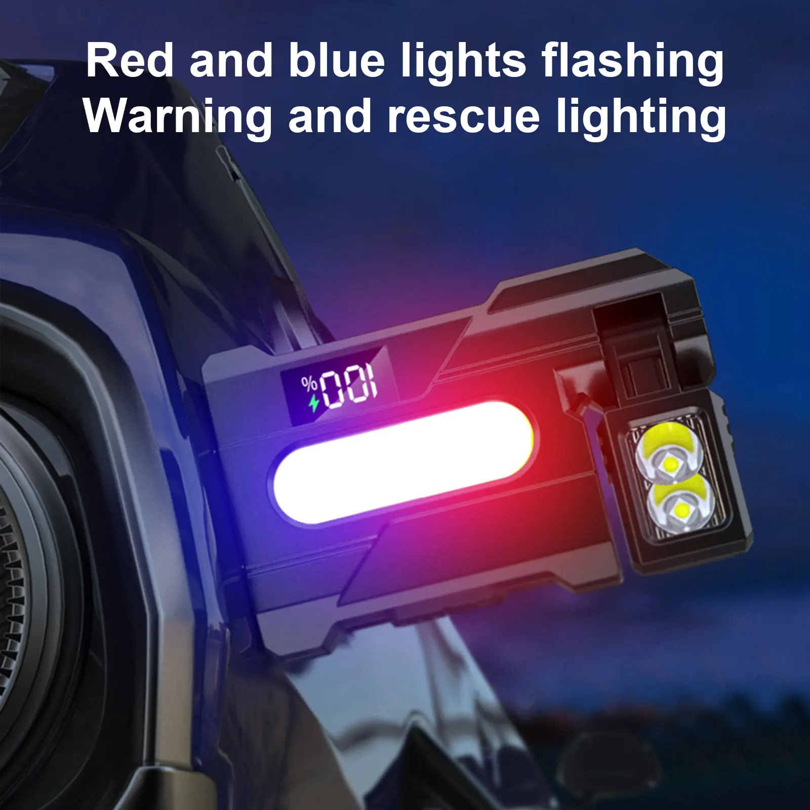 Rechargeable EDC Flashlight 1200 Lumens Magnetic Keychain Flashlight with RGB Light with Rotable Lamp Head for Home Outdoor