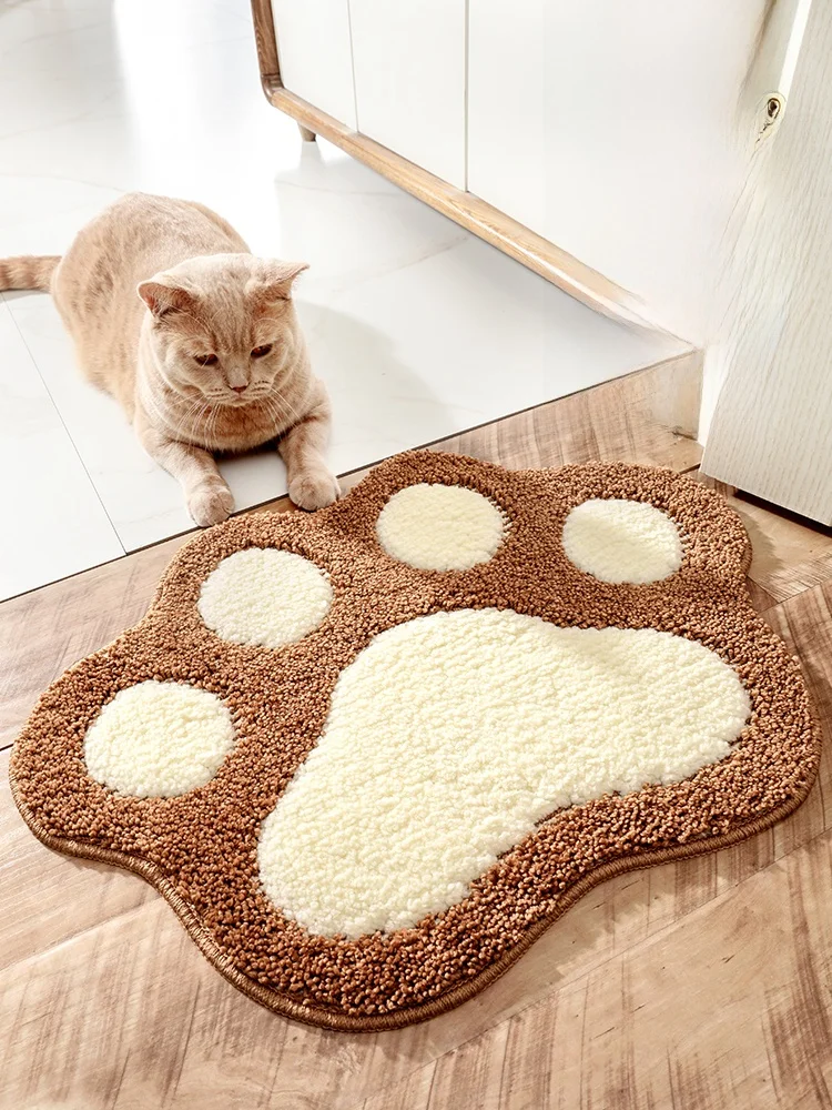 

Dajiang Home Use Batoom Door Mat Anti-Slip Water Absorbent Floor Rug Cartoon Simple Sle hine Weaved Carpet for Batoom