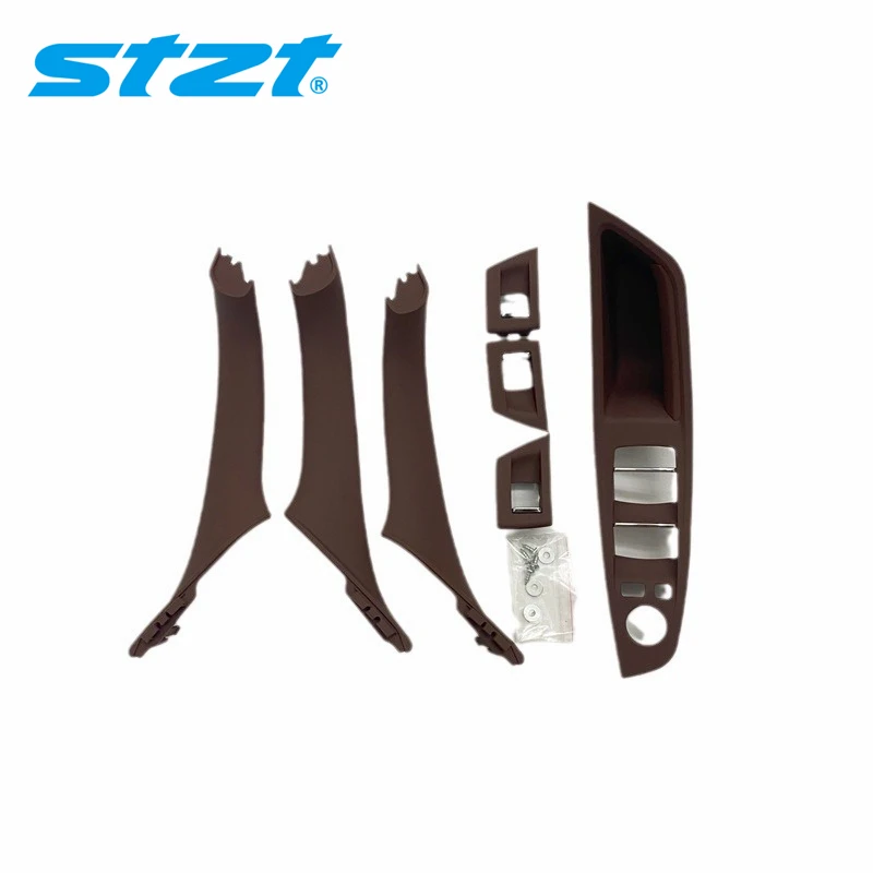 STZT 51417261929 Auto Parts Red Brown Right Hand Driver Cars Interior Door Handles For BMW 5 Series F10 F11