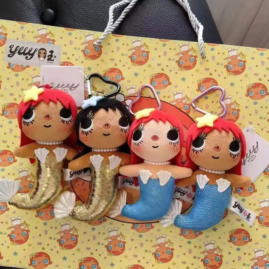 Yuy Niedlicher Plüschpuppen-Anhänger, Weicher Gefüllter Cartoon-Schlüsselanhänger, Taschenanhänger, Dekoration, Liebliches Plüschtier-Geschenk für junge Freundinnen.