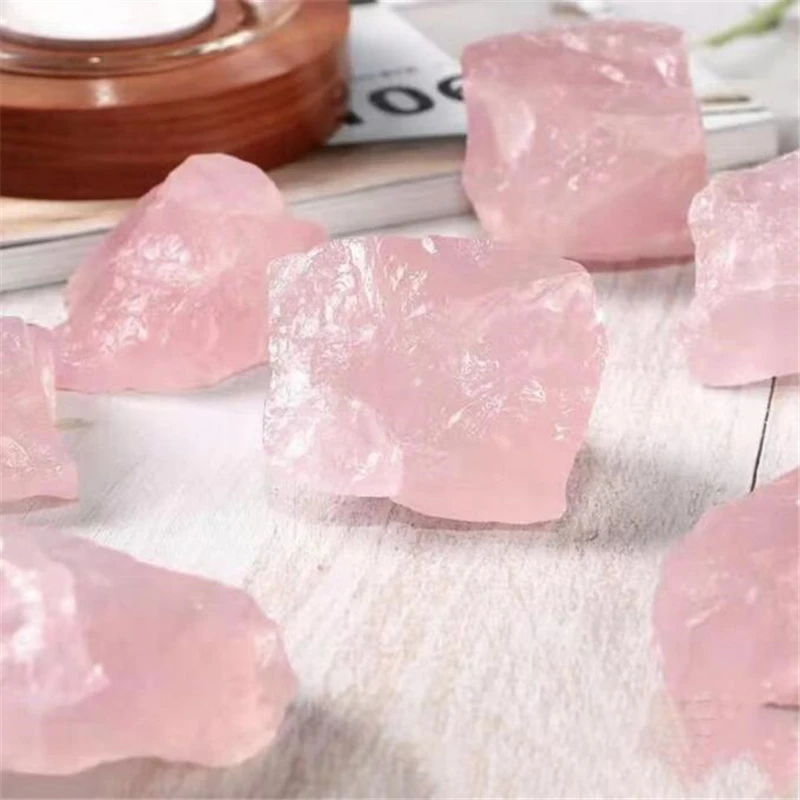 Love Stone Quartz Rough Pink Rose Quartz Lucky Raw Crystal Quartz Rose Quartz Pink Natural Crystal Quartz Fairy Stone Ore Rock