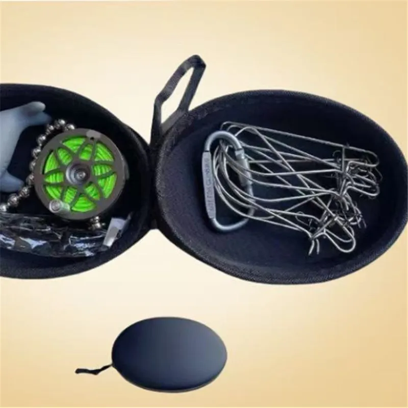 

Fishing Accessory Belt for Anglers 5M Stainless Steel Fishing Line Lock Buckle with Float Live Fish Snaps Chain Stringer