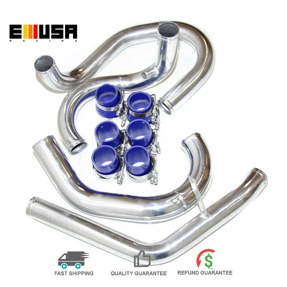 Emusa Intercooler Piping Kits Fit for 2000 2001 2002 2003 2004 2005 Volkswagen Golf/ Jetta 1.8T DOHC Turbocharged