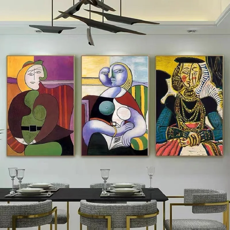 Famous Artist Picasso Abstract Prints Oil Painting European Living Room Decoration World Famous Paintings Restaurant Wall Murals