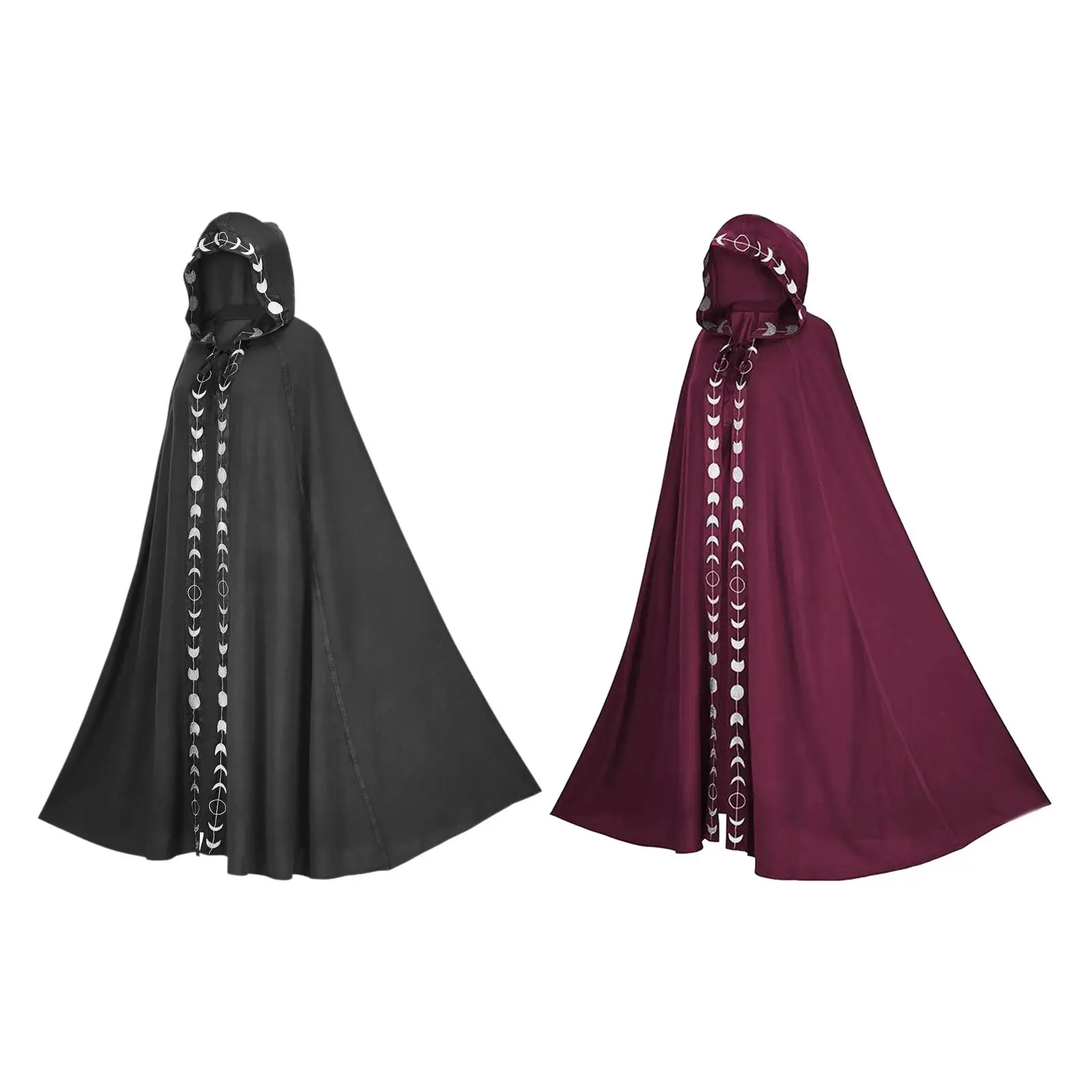 

Halloween Cosplay Long Hooded Cloak Cape Sturdy Versatile Accessory for Birthday Parties, Masquerades and Halloween Festivities