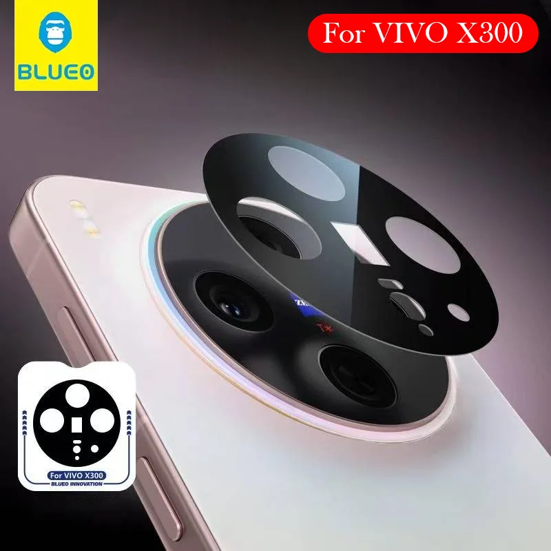 Blueo Camera Protection For VIVO X300 Lens Protective Glass for VIVO X300 Full Cover Glass