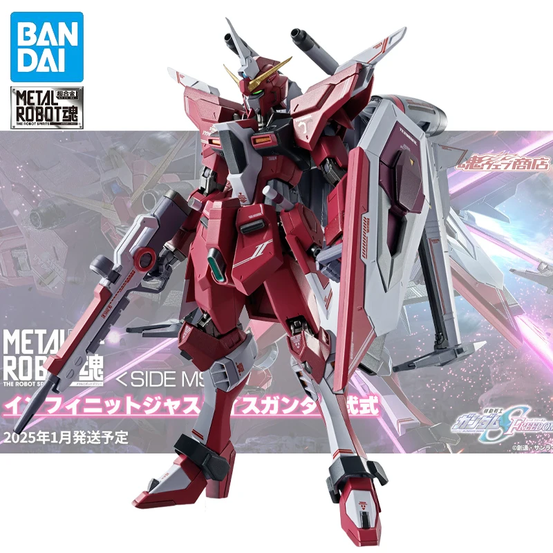 

In Stock Original BANDAI METAL ROBOT SEED FREEDOM ZGMF-X121M2 Infinite Justice Gundam II Assembly Figure Collectible Model Gifts
