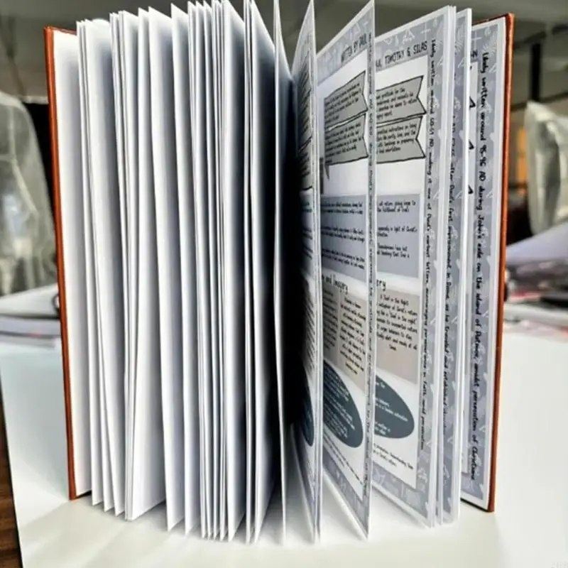 Bible Study Journal with 66 Pages Leather Bible Study Notebook For Note Taking 24BB