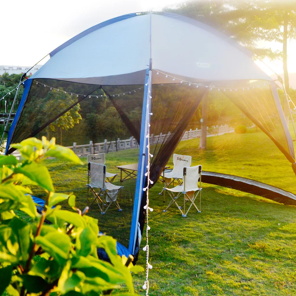 2023 Wholesale Customized Outdoor Folding Tent Sunshade Mesh Shelter Picnic Barbecue Beach Tent For Camping Wholesale